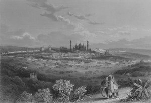 Delhi, Indie (grawerowanie) autorstwa J Ramage
