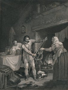 Alfred w Chatce Neatherds, połowa XIX wieku. autorstwa J. Rogers