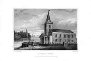 Kościół Battersea, Battersea, Londyn, 1829. autorstwa J. Rogers