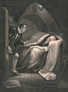 Śmierć Mortimera, połowa XIX wieku. autorstwa J. Rogers
