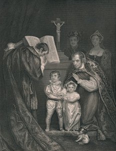Małżeństwo Richarda Duke of York. Brat Edwarda V., 1478, 1821, połowa XIX wieku. autorstwa J. Rogers