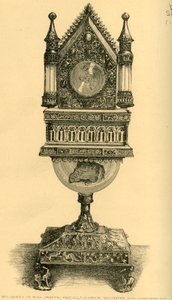 Relikwiarz, początek XIII w., 1881 r. autorstwa J. S. Goepel