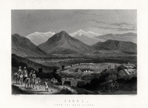 Kabul, z Bala Hissar, 1883 autorstwa J. Stephenson