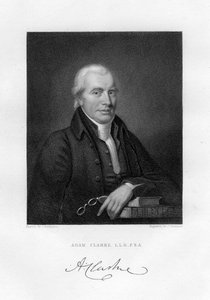 Adam Clarke ok. 1760-1832, brytyjski teolog metodysta i biblista, XIX wiek.