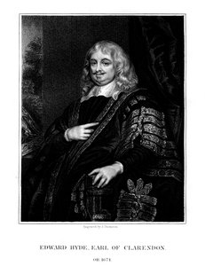 Edward Hyde, 1. hrabia Clarendon, angielski historyk i mąż stanu, 1824.