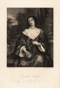 Elizabeth Bagot, czyli Mary, hrabina Falmouth i Dorset, żona Charlesa Berkeleya autorstwa J. Thomson
