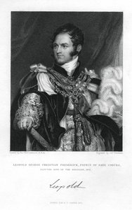 Książę Leopold Saxe-Coburg-Saalfeld, 1831. autorstwa J. Thomson