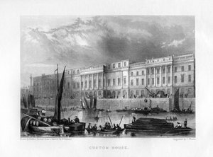 Custom House, Londyn, XIX wiek.