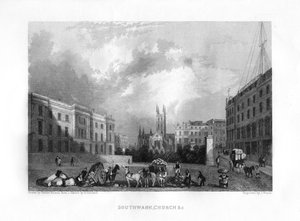 Katedra w Southwark, Londyn, XIX wiek.