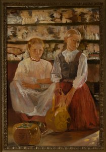 Dwie dziewczynki z dzbanem autorstwa Jacek Malczewski