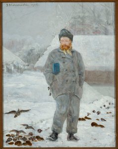 Portret Adolfa Dygasińskiego z ptakami autorstwa Jacek Malczewski