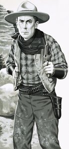 William S. Hart. Aktor kowbojski kina niemego autorstwa Jack Keay