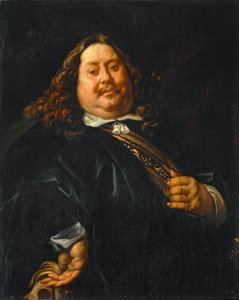 Portret osoby otyłej, wcześniej znany jako Portret admirała Michela-Adriena Ruytera - Portret osoby otyłej ... autorstwa Jacob (studio of) Jordaens