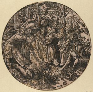 Pocałunek Judasza Okrągła Pasja (tytuł serii) autorstwa Jacob Cornelisz van Oostsanen
