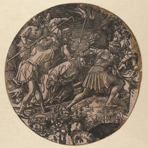 Niewola Chrystusa Okrągła Pasja (tytuł serii) autorstwa Jacob Cornelisz van Oostsanen