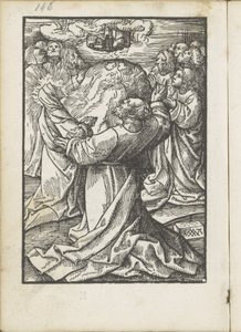 Dzień Wniebowstąpienia Mała Pasja (tytuł serii) autorstwa Jacob Cornelisz van Oostsanen
