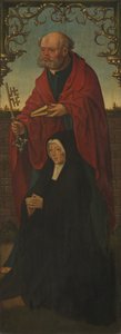 Święty Piotr i darczyńca, rewers św. Tomasza, 152025 autorstwa Jacob Cornelisz. van Oostsanen