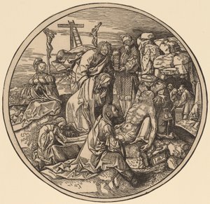 Opłakiwanie i złożenie do grobu autorstwa Jacob Cornelisz van Oostsanen