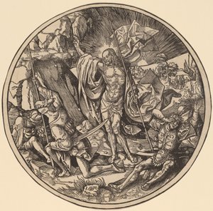 Zmartwychwstanie i święte niewiasty w drodze do grobu Chrystusa autorstwa Jacob Cornelisz van Oostsanen