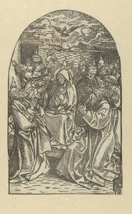 Wylanie Ducha Świętego Życie Maryi (tytuł serii) autorstwa Jacob Cornelisz van Oostsanen