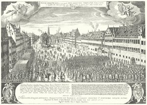 Miasto Augsburg składa hołd Gustavusowi Adolphusowi ze Szwecji autorstwa Jacob Custodis