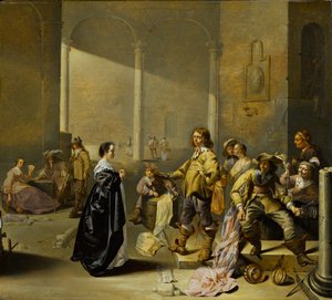 Scena wartownicza z łupami wojennymi, ok. 1635-1640