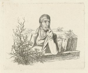 Portret Pietera Pieterszna. fryzjerzy autorstwa Jacob Ernst Marcus