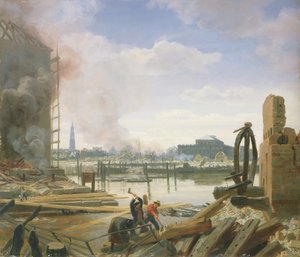 Hamburg po pożarze, 1842
