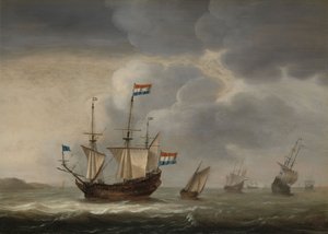 Statki u wybrzeży autorstwa Jacob Gerritz Loef