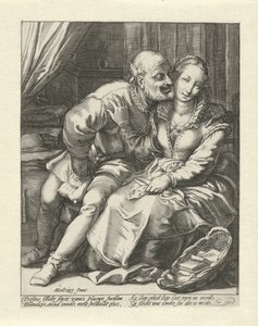 Odrzucenie starca autorstwa Jacob Goltzius (II)