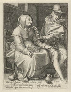 nierówna miłość autorstwa Jacob Goltzius (II)