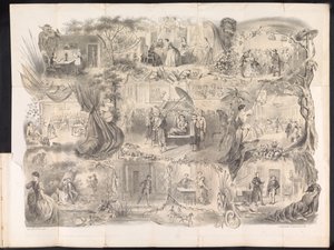 Karykatura w studenckim almanachu Delft, 1858 r. autorstwa Jacob Gosschalk