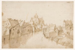 Kościół Najświętszej Marii Panny nad Dijle w Mechelen autorstwa Jacob Grimmer (possibly)