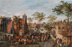 Jarmark wiejski Jacoba Grimmera autorstwa Jacob Grimmer