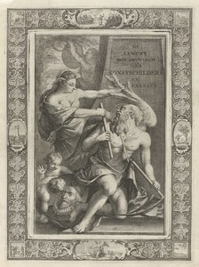 Wyobraźnia oswaja czas ojca Strona tytułowa dla: J.C. Weyermana. Opisy życia holenderskich malarzy i malarzy artystycznych, 1729