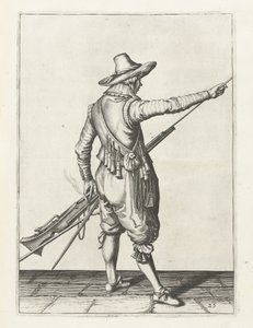 Muszkieter usuwa wycior, ok. 1600