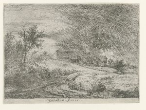 Krajobraz z farmą autorstwa Jacob van Ruisdael