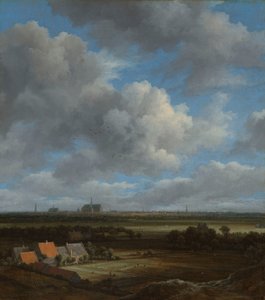 Widok na Haarlem od północnego zachodu, z bielącymi polami na pierwszym planie Widok na Haarlem od północnego zachodu, z bielonymi polami na pierwszym planie autorstwa Jacob van Ruisdael