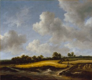 Krajobraz z polem pszenicy, ok. 1660