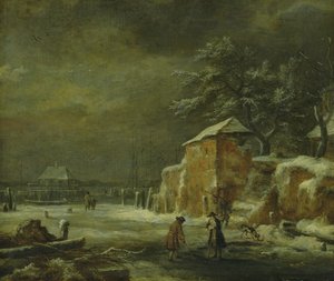 Zimowy krajobraz autorstwa Jacob van Ruisdael