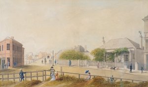 Oxford Street, Sydney, 1847 autorstwa Jacob Janssen