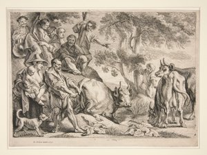 Cacus okrada bydło Herkulesa autorstwa Jacob Jordaens
