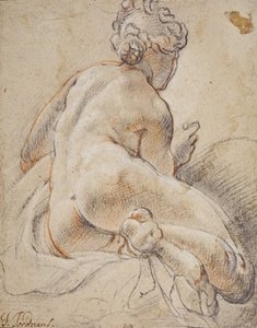 Akt kobiecy widziany od tyłu autorstwa Jacob Jordaens