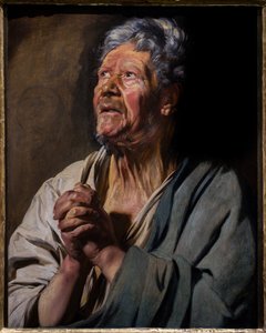 Postać apostoła (św. Piotra), ok. 1620-1621 (olej na płycie) autorstwa Jacob Jordaens