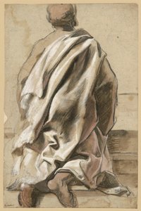 Studium szaty klęczącego apostoła autorstwa Jacob Jordaens