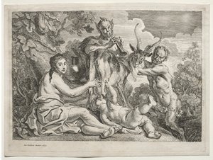 Jowisz karmiony przez kozę Almatea autorstwa Jacob Jordaens