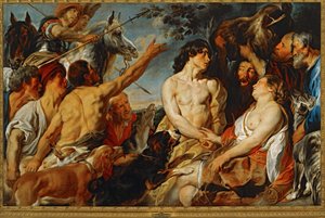Meleager i Atalanta ... (obraz na płótnie) autorstwa Jacob Jordaens