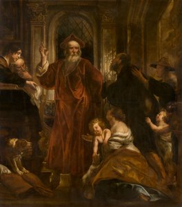 Święty Iwo z Bretanii (olej) autorstwa Jacob Jordaens