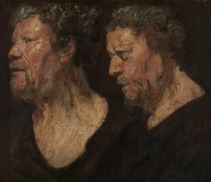 Badania nad głową Abrahama Grapheusa autorstwa Jacob Jordaens