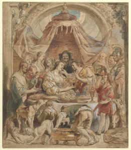 Uczta Antoniusza i Kleopatry autorstwa Jacob Jordaens